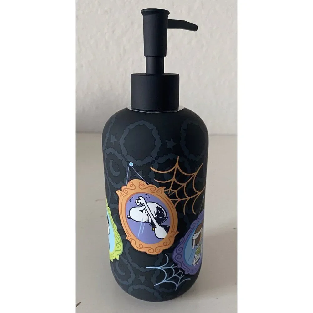 Peanuts Snoopy Charlie Brown Halloween Costumes Black Soap Lotion‎ Dispenser NEW